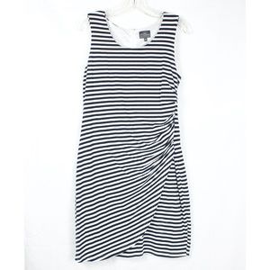 Market & Spruce Striped Mock Wrap Dress